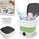 Portable Washing Machine, 16L Mini Washing Machine,60W Foldable Washer and Dryer with Spin for Travel, Underwear, Baby Clothes