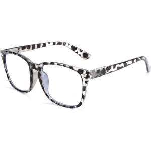 FEISEDY Vintage Reading Blue Light Blocking Glasses Women Men Reader Spring Hinge Glasses B2519 (Leopard)