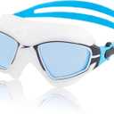 Speedo Unisex-Adult Swim Goggles Proview Mask (White/Jade)