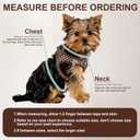 AIITLE No Pull Dog Harness and Leash Set, Step in No Chock Soft Mesh Dog Harnesses Reflective for Extra-Small Puppy Dogs and Cats, Plaid Dog Vest Harness for Pets Chocolate XXS