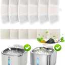 6pcs Replacement Filters for PW03 3.5L Stainless Steel Cat Water Fountain(for Fountain in Model PW03)