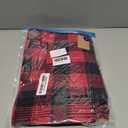 ASENKU Dog Winter Coat, Fleece Doggie Jacket Plaid Reversible Vest Waterproof Windproof Cold Weather Clothes for Small Medium Large Dogs (Red, XL)