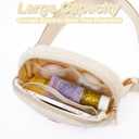 Uygafly Birthday Graduation Gifts for 5 6 7 8 9 10 11 12 13 14 15 16 Year Old Girl,Initials Fanny Pack Crossbody Bag for Girls Kids,Trendy Cute Purse Stuff - S,Cream