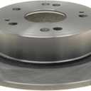 ACDelco Silver Rear Brake Rotor 18A2546A | GM 19255509 Brake Rotors for Select Honda Accord, Acura RDX, Honda Civic, and more