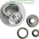 Fire Sprinkler Escutcheon Retrofit Recessed Fire Sprinkler Escutcheon fire Sprinkler Covers for Ceiling Cover Trim Ring Chrome 3/4in 16PCS