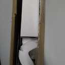 ZEKOO 9FT Single Track Bypass Sliding Barn Door Hardware Kit for Double Doors, Bypass Barn Door Hardware, Flat Track Roller, Low Ceiling (9FT)