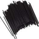 Chef Craft 5 Inch Coffee Stirrer Straws-Set of 450, Pack of 3, black