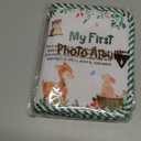 Baby's My First Family Album Soft Photo Cloth Book Green Leaves My First Book of Photos Baby Memory Album Gift Holds 4x6 Pictures for Babies Newborn Toddler & Kids Baby Shower