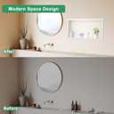 SaniteModar Shower Niche, Stainless Steel Shower Niche No Tile Needed, Recessed for Bathroom Storage (Warm White, 24" x 12"), 24" x 12", Single