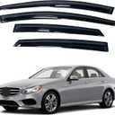 IG Window Visors Fit for 2010-2016 Mercedes-Benz E-Class Sedan, Out-Channel Rain Guards Vent Wind Deflectors 4PC, Car Accessories for 10-16 Mercedes Benz E350 E550 E63 (Sedan Only)