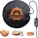 Bread Proofer Warming Mat - Sourdough Warming Mat Sourdough Dough Proofer for Fermenting with Thermostat Control Adjustable Temperature 59F - 140F (Round) (Black)