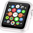 Compatible with Apple Watch Case 44mm 40mm Series 6 5 4 SE, Metal Bumper Protective Cover Aluminum Alloy Frame Bling Shiny Shockproof Protector Shell Compatible iWatch (Matte Silver, 40mm)