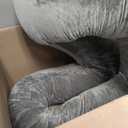 QUEEN ROSE Pregnancy Pillows for Sleeping, U Shaped Body Pillow for Pregnancy, 65 inch Maternity Pillow for Tall Pregnant Women with Gray Velvet Cover (Grey)