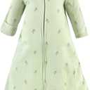 Hudson Baby Unisex Baby Cotton Long-Sleeve Wearable Sleeping Bag, Sack, Blanket (White, S)