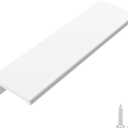 goldenwarm 10 Pack White Finger Edge Pulls Drawer Finger Pulls Kitchen Hardware Handles Bedroom Dresser Drawers, 5in Hole Centers