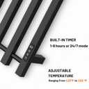 Poloma Paraheeter Towel Warmer, Towel Warmer Rack, Heated Towel Racks for Bathroom, Towel Heater, Towel Dryer, Wall Mounted