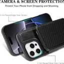 GUERNICA for iPhone 16 Pro Max (6.9") Wallet Case with Card Holder, RFID Blocking for Women Men, Kickstand Shockproof Phone Case for Apple 16 Pro Max, A - Black