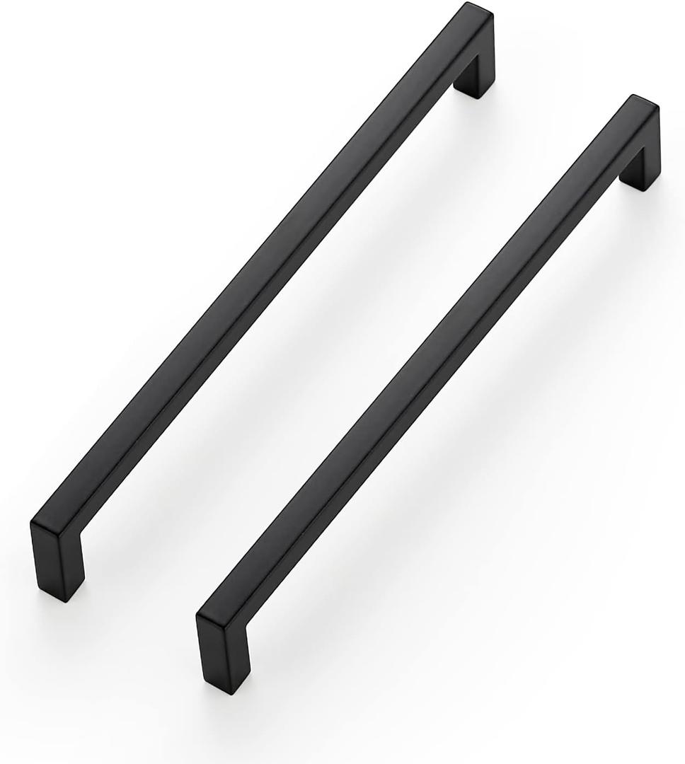 Ravinte 20-Pack Square Drawer Handles, 7-1/2 Inch, Matte Black, Pack of 20