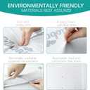 Bassinet Mattress Pad 15"x 30", Oval Shaped with Removal Zippered Cover, Waterproof Breathable Soft Foam