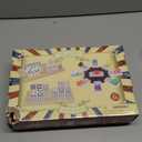 Double 12 Mexican Train Dominoes Set for Adults with 8PCS Wooden Holders, 9 Train Markers, 91 Color Dot Tile Dominos in Tin Box & Hub - Classic Family Board Game Set Party Toy Gift for Kids