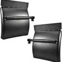 24" x 24" Quarter Fenders for Semi Truck, Plastic Quarter Fender, Tube Bracket Mounting Hardware Included Right Left, Plastic Quarter Fender