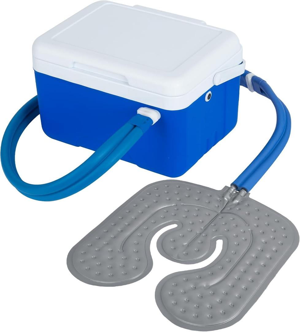 Ice Machine for Knee After Surgery, 9 Quarts Cold Therapy Machine Home Cryotherapy System for Post-Surgery Pain Relief, Compression Pad, Powerful Pump