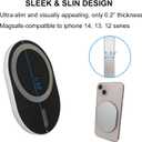 Golf Cart Phone Holder Magnetic Phone Mount Caddy Compatible with iPhone 12 13 14 15 / Plus/Pro, Smartphone with Magsafe Case (Sliver)