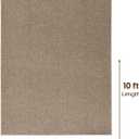 LBRO2M Easy Jute Solid Area Rug 8X10 Washable Rugs for Living Room Bedroom Natural Jute Indoor Outdoor Carpet Durable, Solid Non Shedding Eco Friendly (8X10 Natural)
