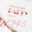 2 x Crisky 80th Birthday Cocktail Napkins Rose Gold for Women 80th Birthday Party Decorations for Cake Dessert Berverage Table, 80th Birthday Party Supplies 50 Pcs Disposable Napkins, 3-Ply