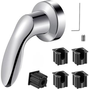 1Pcs Shower Faucet Handle Replacement for Kohler Coralais 1046987, 5Pcs Shower Faucet Handle Inserts for Kohler 1060514, Premium Replacement Parts, Supplied with Screws and Tools, Easy Installation