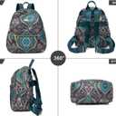 Pealwel Mini Backpack Purse for Women,Small Nylon backpacks for Ladies Backpacks Women Anti Theft Travel Bag (Bohemian)