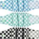 wegreeco Washable Male Dog Belly Band (Stylish Pattern)- Pack of 3 - Washable Male Dog Belly Wrap, Dog Diapers Male (Blue, Green, Black Checkerboard, Large)