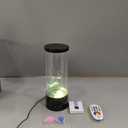 Jellyfish Lamp, LED Jellyfish Tank Table Lamp with Remote Control,17 Color Changing Dimmable Aquarium Night Light for Home Decor & Christmas Birthday Gifts (11.6" Tall, Black)