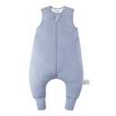 BubblePanda Rayon Made from Bamboo Toddler Sleep Sack with Feet 0.5 Tog Ultra Soft Toddler Sleeping Sack 3t-4t Baby Sleep Bag Walker Wearable Blanket with Legs 2-Way Zipper Lightweight (Slate)
