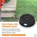 C26-2 for Stihl Autocut Trimmer Head, 4002 710 2169 for Stihl FS55 FS55R FS56 FS56RC FS70 FS70R FS80 FS85 FS90 FS90R FS91 FS94 FS110 FS120 FS130 FS131 FS131R FS240 FS250