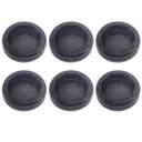Rubber Grommet, Rubber Grommets for Wiring, 1-1/2" ID, 1-3/4" Drill Hole, Rubber Hole Plugs, Synthetic Wire Grommets Protector, Firewall Plug Grommet - 6 Pack
