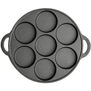 Cast Iron Biscuit Pan, Cake Muffin Pan (11 inch 7 Cup)