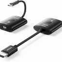 Wireless HDMI Transmitter and Receiver,No WiFi Connection Required.TX is USB C.No Driver Installation Required,2.4/5.8GH for 1080P Wirelessly Video from Laptop,Camera,PC to Monitor/TV/Phone