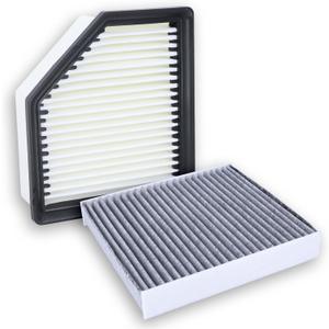 Engine Air Filter & Cabin Air Filter Combo Kit Compatible with Nissan Rogue 2021 2022 2023 2024 2025 1.5L 2.5L Replaces 16546-6RA0A, 165466RA0A, 27277-6RC0A, 272776RC0A, CF12552