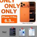TORRAS Ostand Q3 Air for iPhone 17 Pro Case 6.3'' with Stronger Magnetic Stand, Fit for Magsafe, Airbags Military Protection, Camera Control for iPhone 17 Pro Case, Shockproof & Stylish, Shadow Black