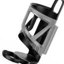 Lamicall Bike Water Bottle Holder - [Tracker Storage] [Adjustable Spring Design] Bike Cup Holder, Bicycle Drink Cage, Cycling Bike Water Bottle Cage with Screws Tool, for 2.28-3.39" Diameter Bottles (without bar clip)