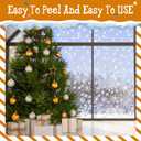 5 x 276PCS Glitter Snowflake Window Clings, 35+ Designs Double Sided Static Stickers Window Decoration Christmas Ornaments Reusable Winter Party Supplies New Year Decals for Winter Holiday (8 Sheets)