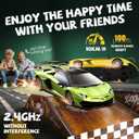 AEROQUEST Lamborghini Remote Control Car, 1:24 Scale Electric Sport Racing Hobby Toy Car Lamborghini Model Vehicle for Boys Girls Birthday Gifts, Yellow