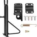 Mokuo Dirt Bike Stand,Motorcycle Kickstand, Scooter Mopeds Side Stand Come with Mounting Bracket in Iron Material Compatible with Most Scooter Mopeds Mini Bike,Height of 13.7cm Above Ground (Total Length:16 cm)