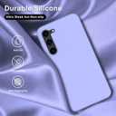 bemal for Samsung Galaxy S24 Case - Smooth Silky Liquid Silicone - Slim Fit Soft Microfiber Lining - Designed for Women and Girls - Shockproof Protective Phone Cover 6.2" - Lavender Purple