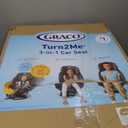 Graco Turn2Me 3-in-1 Rotating Convertible Car Seat, Manchester, Rear-Facing Rotation, Forward-Facing Mode, Highback Booster Up to 100 lbs, Adjustable Headrest & Harness, Steel Reinforced Frame