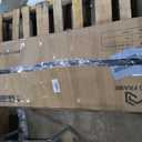 Rolanstar Full Bed Frame with LED Lights and Charging Station, Upholstered Bed with Drawers, Wooden Slats, Noise Free, Easy Assembly, Dark Gray (Grey)