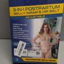 ChongErfei 3 in 1 Postpartum Support - Recovery Belly/ Waist/ Pelvis Belt Shapewear Slimming Girdle, Beige, L For Posture Correction