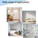 Wall Mounted Coat Rack with 9 Retractable Hooks, Wooden Modern Space-Saving Piano Hanger for Jackets, Towels, Bags and Leashes in 15 inch