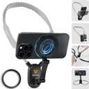 700mm Extended Neck Phone Holder, Hands-Free Magnetic Mount for Vlogging & POV, Longer Than 600mm for Comfort & Wider Angles, Fits MagSafe iPhone Android GoPro etc.